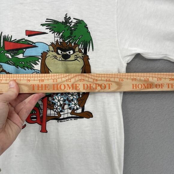 Vintage Taz Shirt Mens XS/SM Warner Bros Radical Surf Cartoon Looney Tunes 70s - Picture 8 of 12